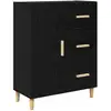 Image de Vidaxl buffet chêne noir 34 x 69,5 x 90 cm bois d'ingénierie