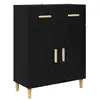 Image de Vidaxl buffet chêne noir 34 x 69,5 x 89 cm bois d'ingénierie