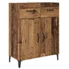 Image de Buffet en bois dingénierie - vidaXL - 34x695x90 cm - Vieux bois - Grand espace de stockage - Portes coulissantes
