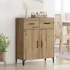Image de Buffet Chêne Artisanal 69,5 X 34 X 90 Cm Bois D'ingénierie Vidaxl