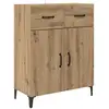 Image de Vidaxl buffet ch  ne artisanal 69,5 x 34 x 90 cm bois d'ing ©nierie