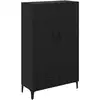 Image de Vidaxl haut armoire avec tiroir ch  ne noir 70 x 31 x 115 cm