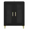 Image de Vidaxl buffet chêne noir 69,5 x 34 x 90 cm bois d'ingénierie