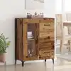 Image de Buffet Bois Ancien 69,5 X 34 X 90 Cm Bois D'ingénierie Et Fer Vidaxl