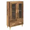 Image de Vidaxl haut armoire bois ancien 70 x 31 x 115 cm bois d'ingénierie