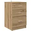 Image de Vidaxl cabinet de chevet avec tiroir chêne artisanal 40 x 40 x 63 cm