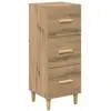 Image de Vidaxl buffet chêne artisanal 34,5 x 34 x 90 cm bois d'ingénierie