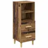 Image de Vidaxl buffet bois ancien 34 x 34,5 x 90 cm bois d'ing ©nierie