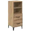 Image de Vidaxl buffet chêne artisanal 34 x 34,5 x 90 cm bois d'ingénierie