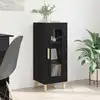 Image de Buffet Chêne Noir 34,5 X 32,5 X 90 Cm Bois D'ingénierie Vidaxl