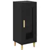 Image de Vidaxl buffet chêne noir 34,5 x 32,5 x 90 cm bois d'ingénierie