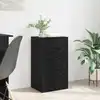 Image de Buffet Chêne Noir 40 X 33 X 70 Cm Bois D'ingénierie Vidaxl