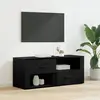 Image de Meuble Tv Chêne Noir 100 X 35 X 40 Cm Bois D'ingénierie Vidaxl