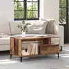Image de Table Basse Bois Ancien 90 X 49 X 45 Cm Bois D'ingénierie Vidaxl