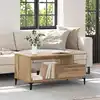 Image de Table Basse Chêne Artisanal 90 X 49 X 45 Cm Bois D'ingénierie Vidaxl