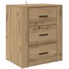 Image de Vidaxl cabinet de chevet avec tiroir chêne artisanal 35 x 50 x 60 cm