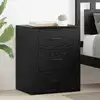 Image de Cabinet De Chevet Chêne Noir 35 X 50 X 60 Cm Bois D'ingénierie Vidaxl