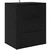 Image de Vidaxl cabinet de chevet chêne noir 35 x 50 x 60 cm bois d'ingénierie