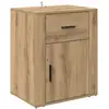 Image de Vidaxl cabinet de chevet avec tiroir chêne artisanal 35 x 50 x 60 cm