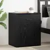 Image de Cabinet De Chevet Chêne Noir 35 X 50 X 60 Cm Bois D'ingénierie Vidaxl