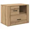 Image de Vidaxl cabinet de chevet avec tiroir chêne artisanal 35 x 60 x 50 cm