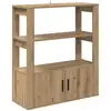 Image de Vidaxl buffet chêne artisanal 30 x 80 x 90 cm bois d'ingénierie