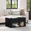 Image de Table Basse Chêne Noir 80 X 50 X 40 Cm Bois D'ingénierie Vidaxl