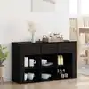 Image de Buffet Chêne Noir 100 X 30 X 59,5 Cm Bois D'ingénierie Vidaxl