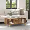 Image de Table Basse Bois Ancien 90 X 50 X 26,5 Cm Bois D'ingénierie Vidaxl