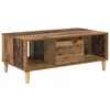 Image de Table basse moderne - vidaXL - Bois ancien - 90x50x265 cm - Bois dingénierie - Étagères intégrées - Rectangulaire