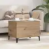 Image de Table Basse Chêne Artisanal 60 X 44,5 X 45 Cm Bois D'ingénierie Vidaxl