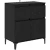 Image de Vidaxl buffet chêne noir 60 x 35 x 70 cm bois d'ingénierie et fer