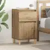 Image de Cabinet De Chevet Avec Tiroir Chêne Artisanal 40 X 35 X 70 Cm Vidaxl