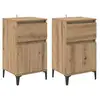 Image de Vidaxl cabinet de chevet 2 pcs chêne artisanal 40 x 35 x 70 cm