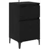 Image de Vidaxl cabinet de chevet chêne noir 40 x 35 x 70 cm bois d'ingénierie
