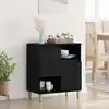Image de Buffet Chêne Noir 35 X 60 X 70 Cm Bois D'ingénierie Vidaxl