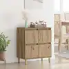 Image de Buffet Chêne Artisanal 60 X 35 X 70 Cm Bois D'ingénierie Vidaxl