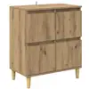Image de Vidaxl buffet chêne artisanal 60 x 35 x 70 cm bois d'ingénierie