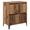 Image de Vidaxl buffet bois ancien 60 x 35 x 70 cm bois d'ingénierie et fer