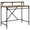 Image de Bureau style industriel - vidaXL - Chêne artisanal - Bois dingénierie - 100x50x90 cm - 1 étagère - Poids maximal 60 kg