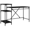Image de Vidaxl bureau chêne noir bois d'ingénierie 135 x 50 x 90 cm