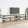 Image de Meuble Tv Bois Ancien 200 X 30 X 50 Cm Bois D'ingénierie Et Fer Vidaxl