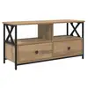 Image de Vidaxl meuble tv 90 x 33 x 45 cm chêne artisanal
