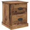 Image de Vidaxl cabinet de chevet avec tiroir bois ancien 39 x 39 x 47.5 cm