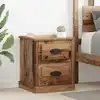 Image de Cabinet De Chevet 2 Pcs Bois Ancien 39 X 39 X 47.5 Cm Vidaxl