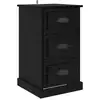 Image de Vidaxl cabinet de chevet avec tiroir chêne noir 39 x 39 x 67,5 cm