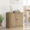Image de Buffet Chêne Artisanal 70 X 35,5 X 67,5 Cm Bois D'ingénierie Vidaxl