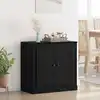 Image de Buffet 70 X 35,5 X 67,5 Cm Chêne Noir Bois D'ingénierie Vidaxl