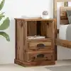 Image de Cabinet De Chevet Avec Tiroir 2 Pcs Bois Ancien 36 X 43 X 60 Cm Vidaxl