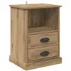 Image de Vidaxl cabinet de chevet avec tiroir chêne artisanal 36 x 43 x 60 cm
